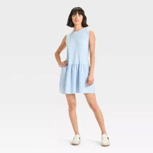 Universal Thread Sleeveless Shift Dress - Sky Blue - SM - NWT
